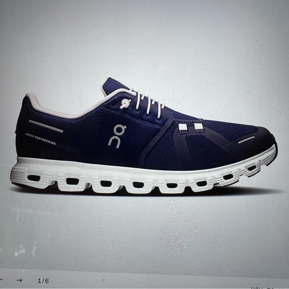 On Running Men's Navy and White Sneakers